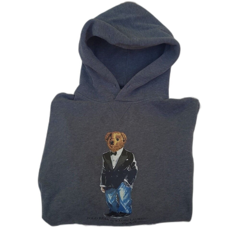 Ralph Lauren Men’s Large Polo Bear Hoodie Sweatshirt Jacket